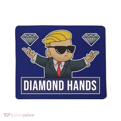 Diamond Hands Funny Stock Meme Mousepad