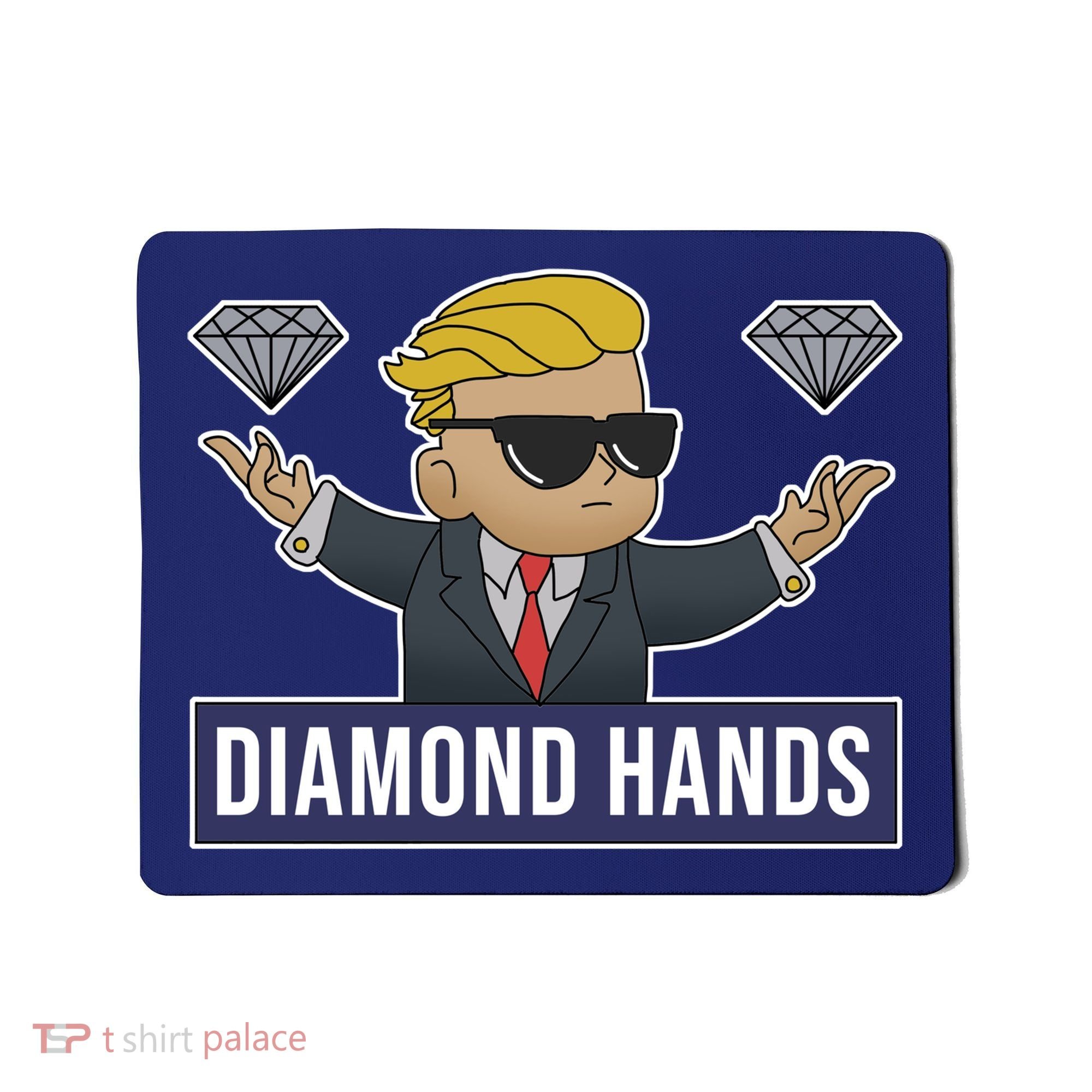 Diamond Hands Funny Stock Meme Mousepad