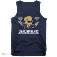 Diamond Hands Funny Stock Meme Tank Top thumb 0