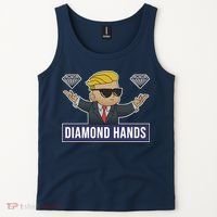 Diamond Hands Funny Stock Meme Tank Top thumb 2