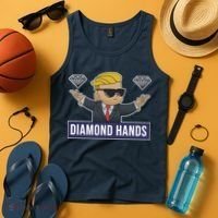 Diamond Hands Funny Stock Meme Tank Top thumb 4