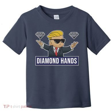 Diamond Hands Funny Stock Meme Toddler T-Shirt