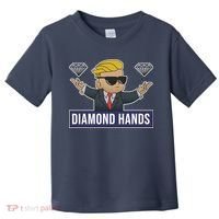 Diamond Hands Funny Stock Meme Toddler T-Shirt thumb 0