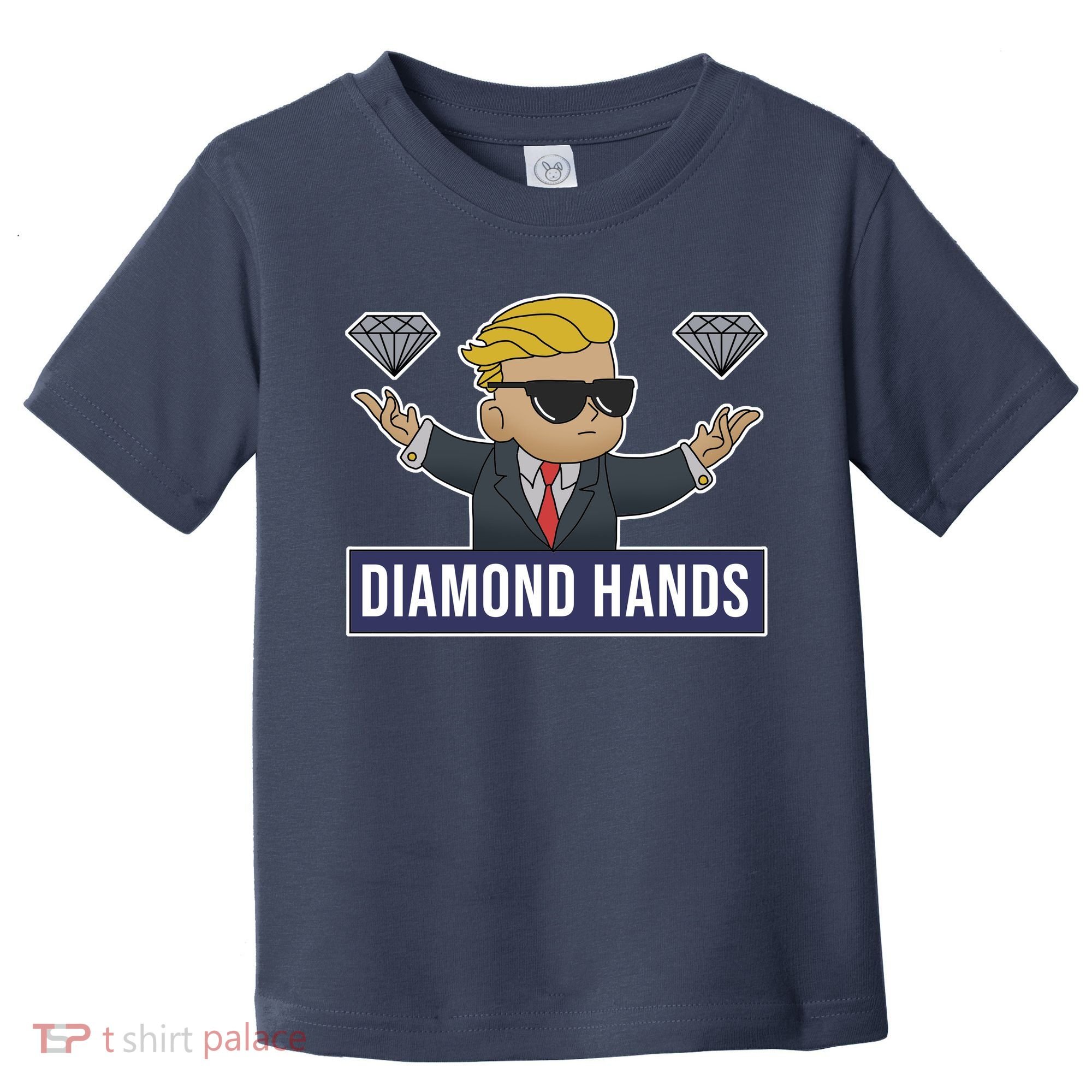 Diamond Hands Funny Stock Meme Toddler T-Shirt