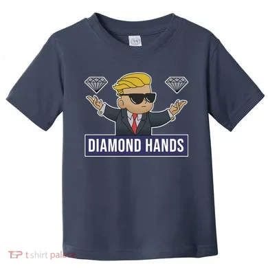 Diamond Hands Funny Stock Meme Toddler T-Shirt