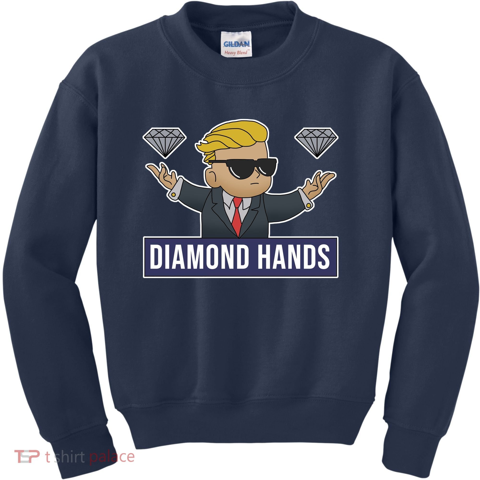 Diamond Hands Funny Stock Meme Kids Sweatshirt