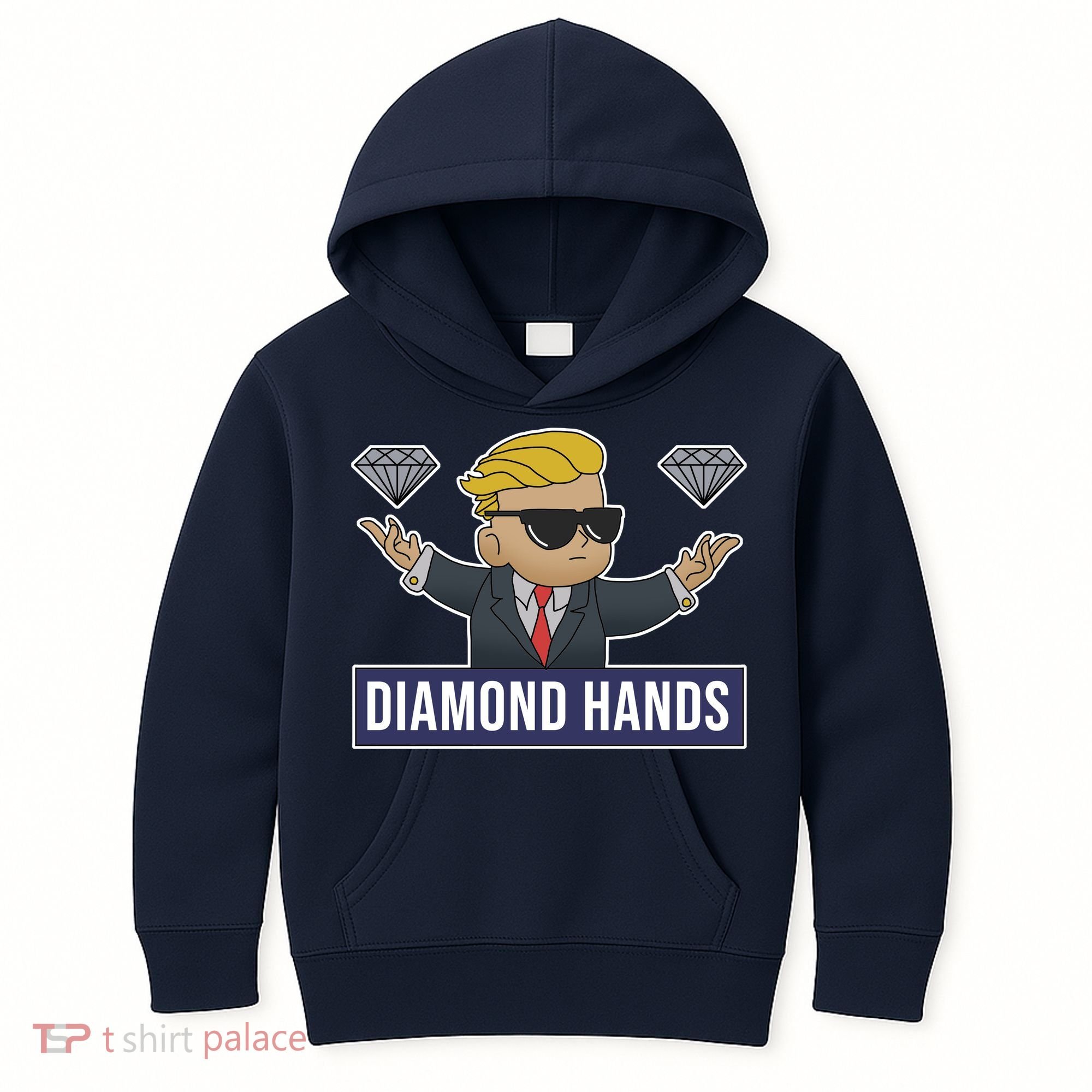 Diamond Hands Funny Stock Meme Kids Hoodie