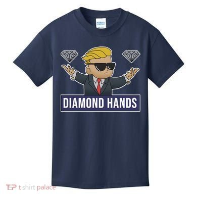 Diamond Hands Funny Stock Meme Kids T-Shirt