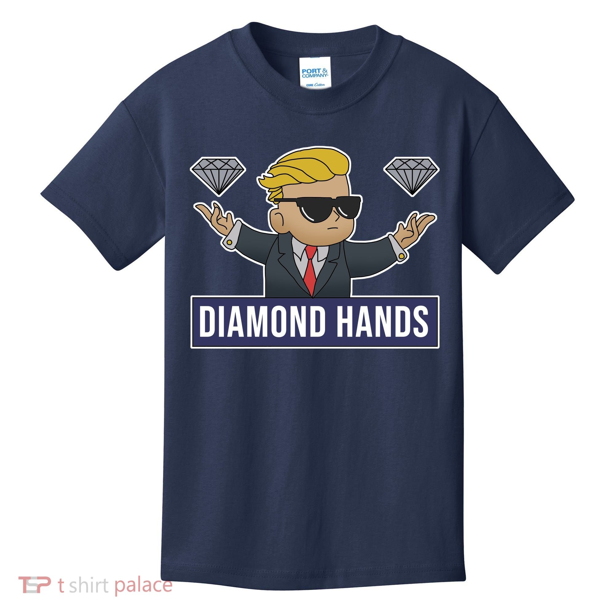Diamond Hands Funny Stock Meme Kids T-Shirt