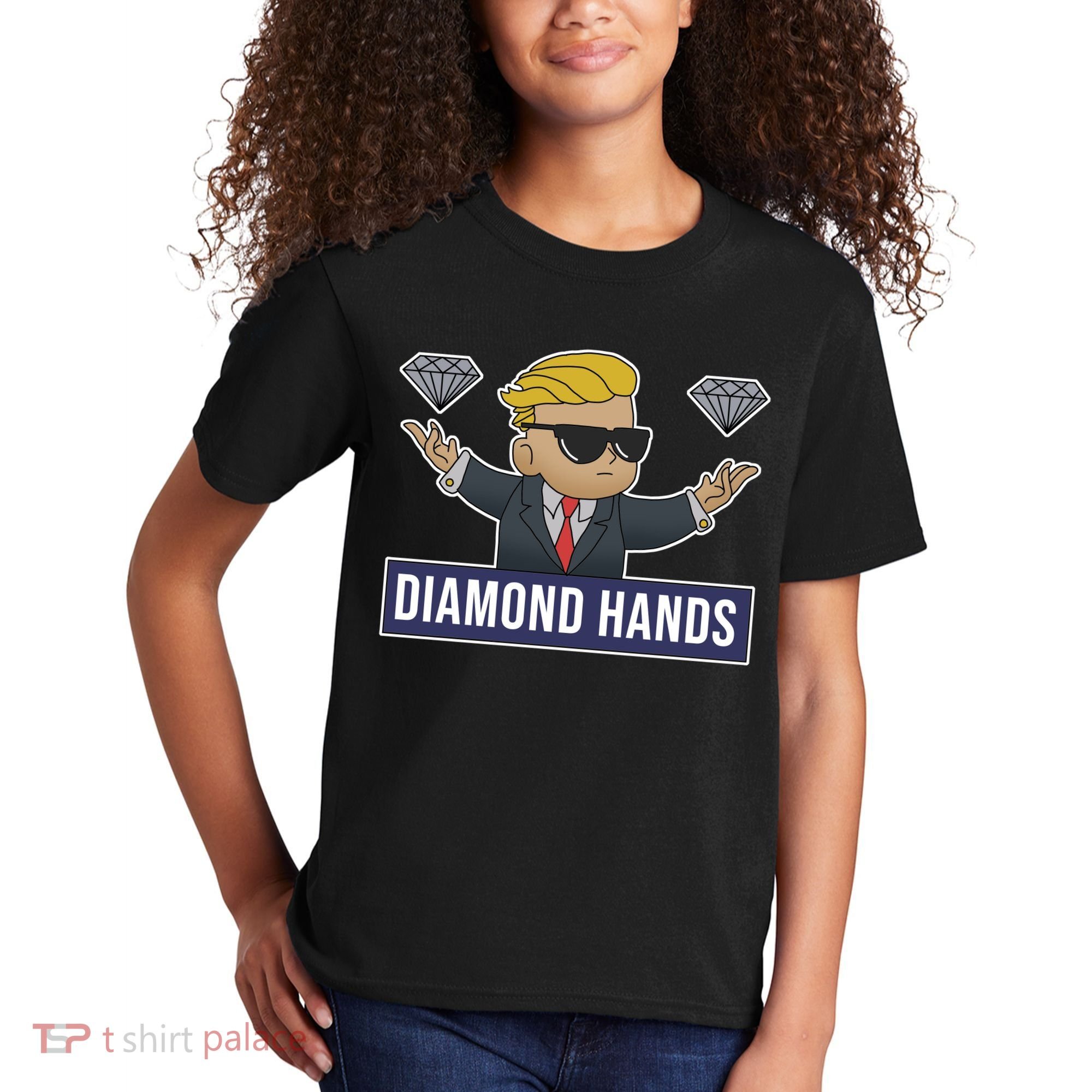 Diamond Hands Funny Stock Meme Kids T-Shirt