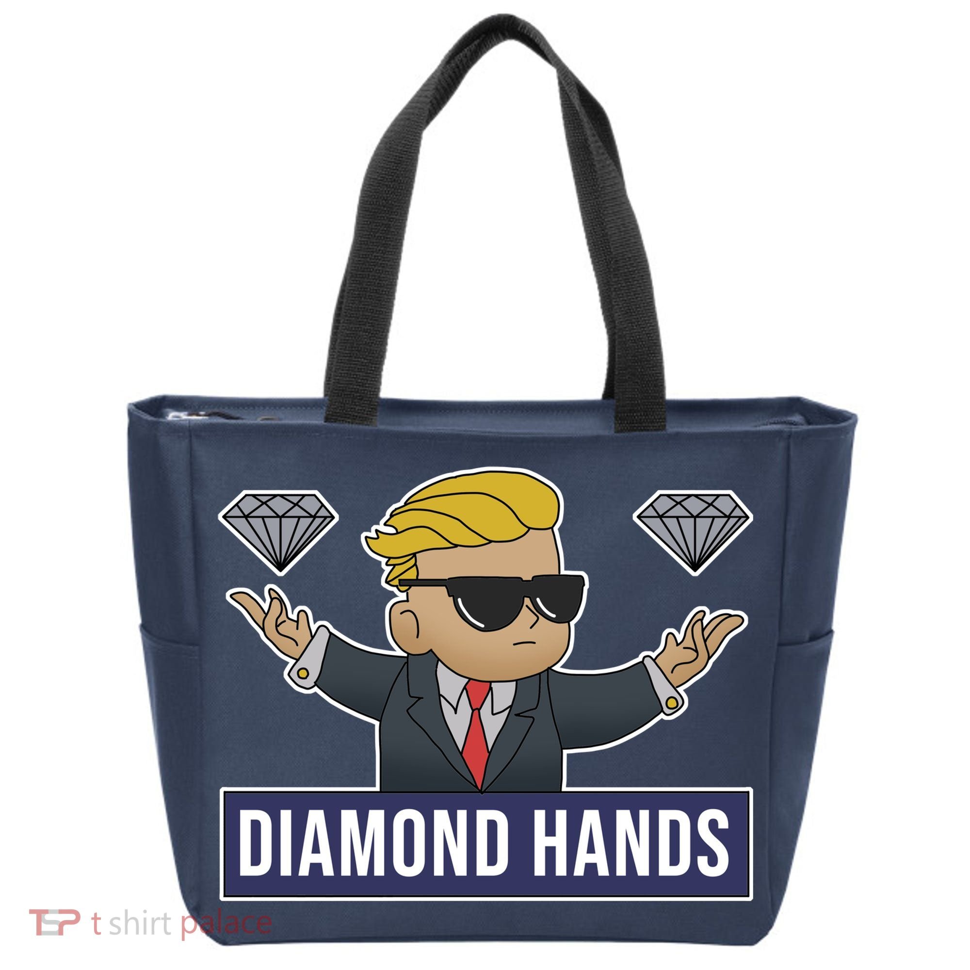 Diamond Hands Funny Stock Meme Tote Bag