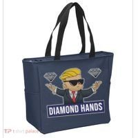 Diamond Hands Funny Stock Meme Tote Bag thumb 2