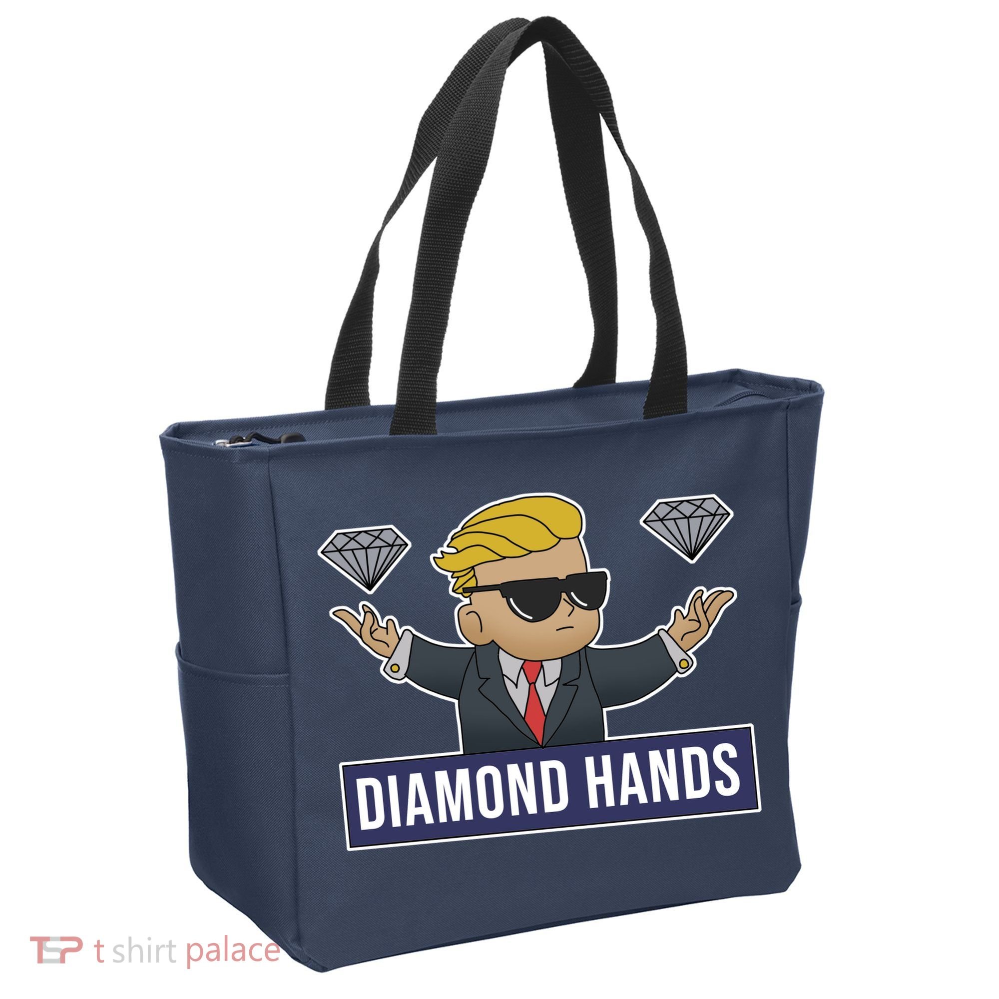 Diamond Hands Funny Stock Meme Tote Bag