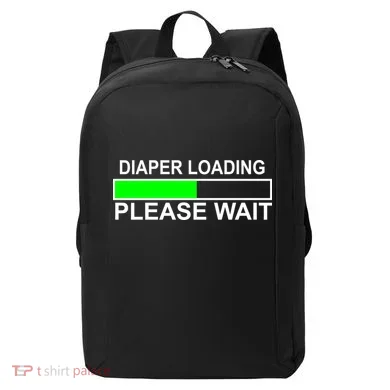 Diaper Loading Please Wait Modern Backpack