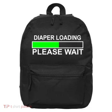 Diaper Loading Please Wait 16 in Basic Backpack