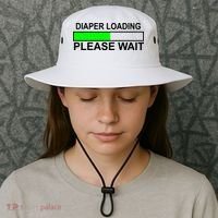 Diaper Loading Please Wait Bucket Hat thumb 3