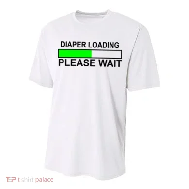 Diaper Loading Please Wait Youth Performance Sprint T-Shirt