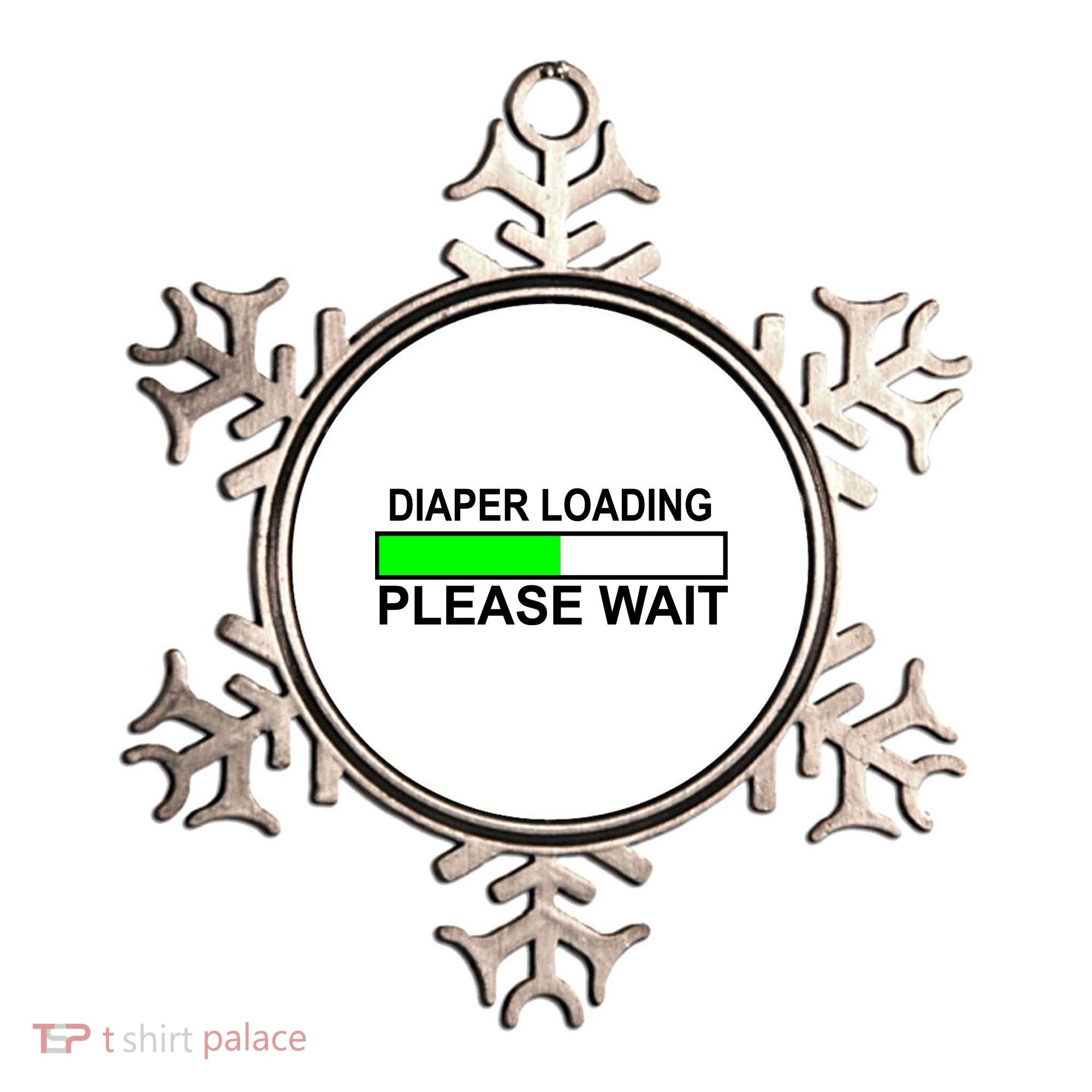 Diaper Loading Please Wait Ornament