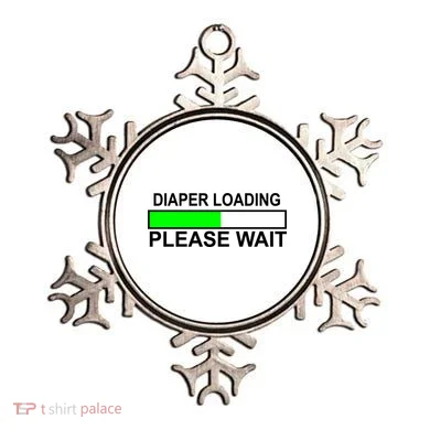 Diaper Loading Please Wait Ornament