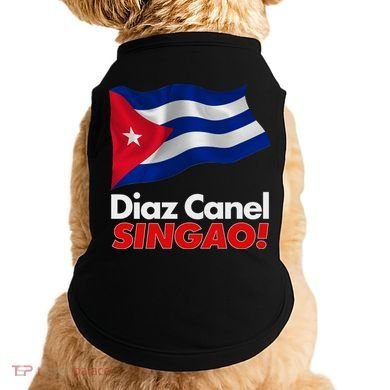 Diaz Canel Singao! Cuban Flag Doggie Tank