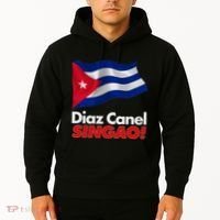 Diaz Canel Singao! Cuban Flag Hoodie thumb 2