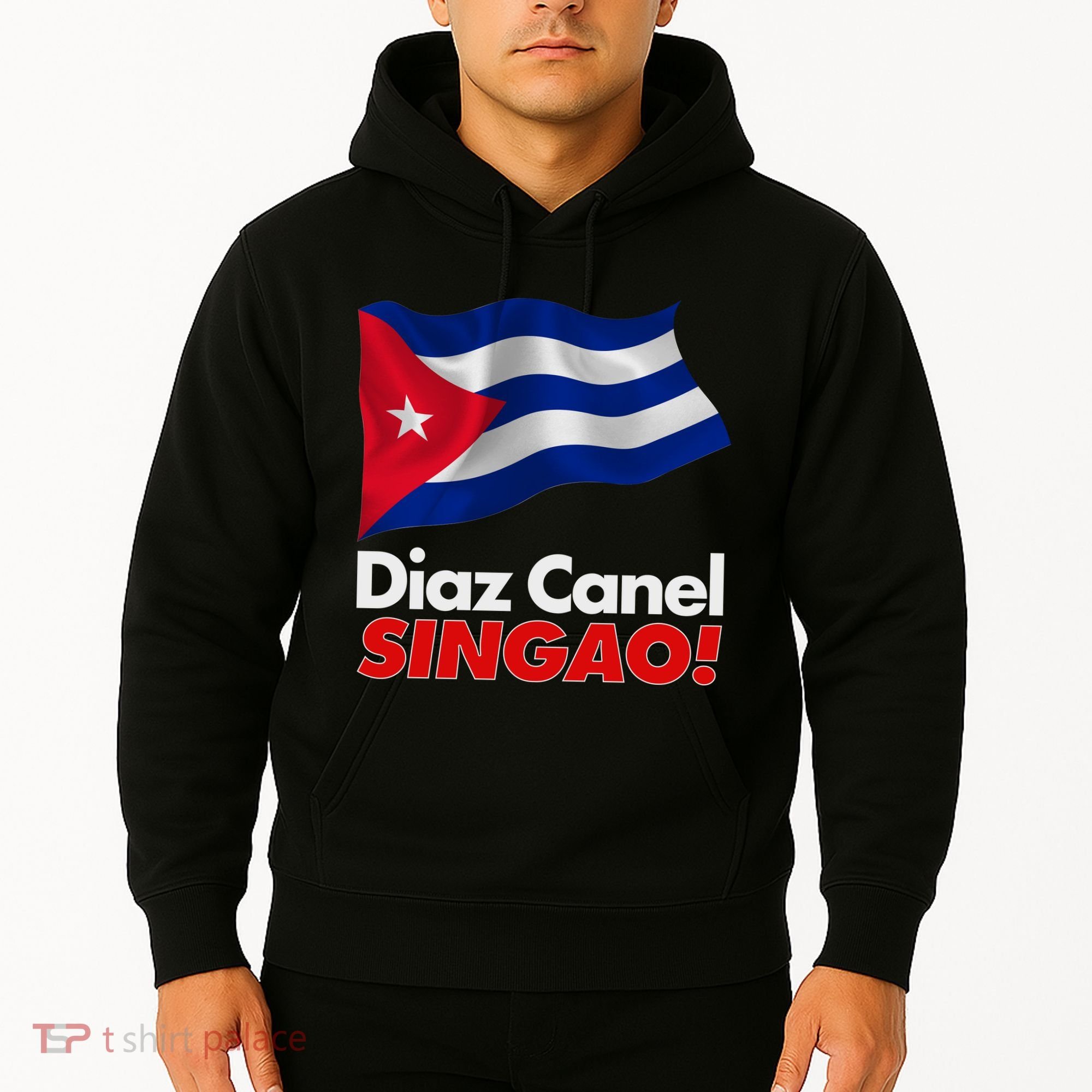 Diaz Canel Singao! Cuban Flag Hoodie