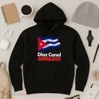 Diaz Canel Singao! Cuban Flag Hoodie thumb 3