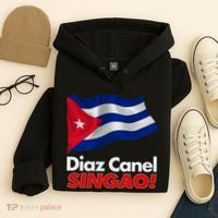 Diaz Canel Singao! Cuban Flag Hoodie thumb 4