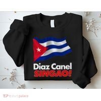 Diaz Canel Singao! Cuban Flag Sweatshirt thumb 2