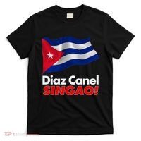 Diaz Canel Singao! Cuban Flag T-Shirt thumb 0
