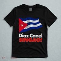 Diaz Canel Singao! Cuban Flag T-Shirt thumb 5