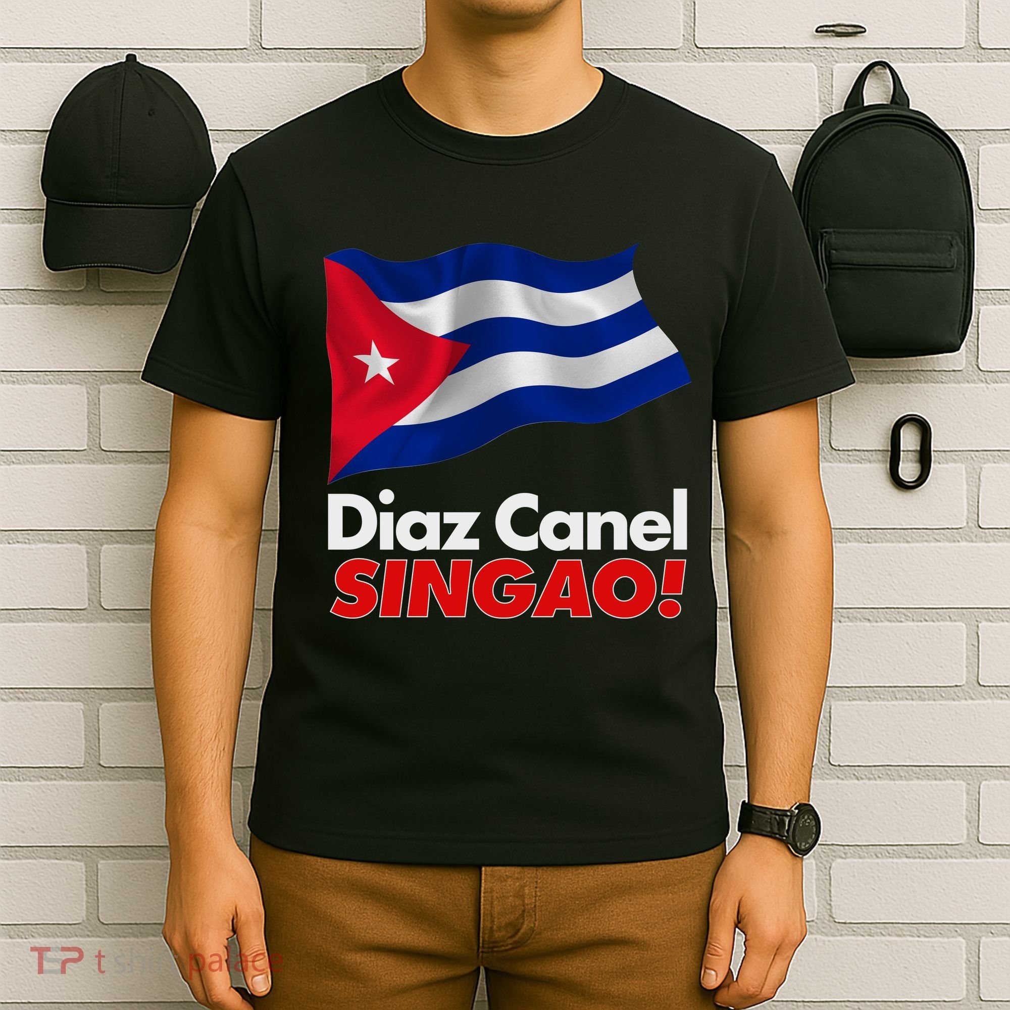 Diaz Canel Singao! Cuban Flag T-Shirt