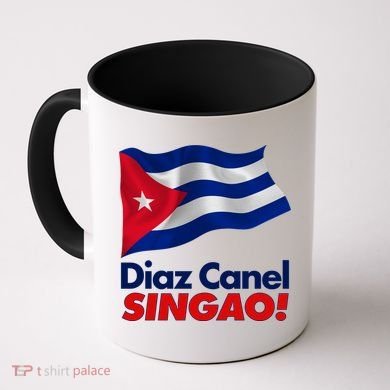 Diaz Canel Singao! Cuban Flag Coffee Mug