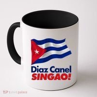 Diaz Canel Singao! Cuban Flag Coffee Mug thumb 0