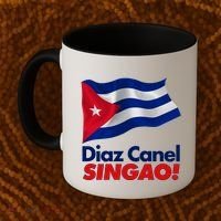 Diaz Canel Singao! Cuban Flag Coffee Mug thumb 2