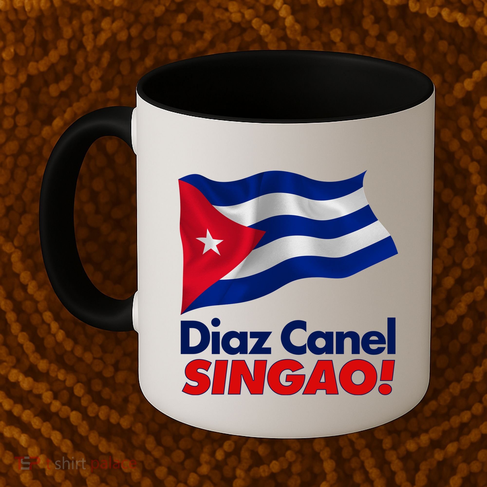 Diaz Canel Singao! Cuban Flag Coffee Mug