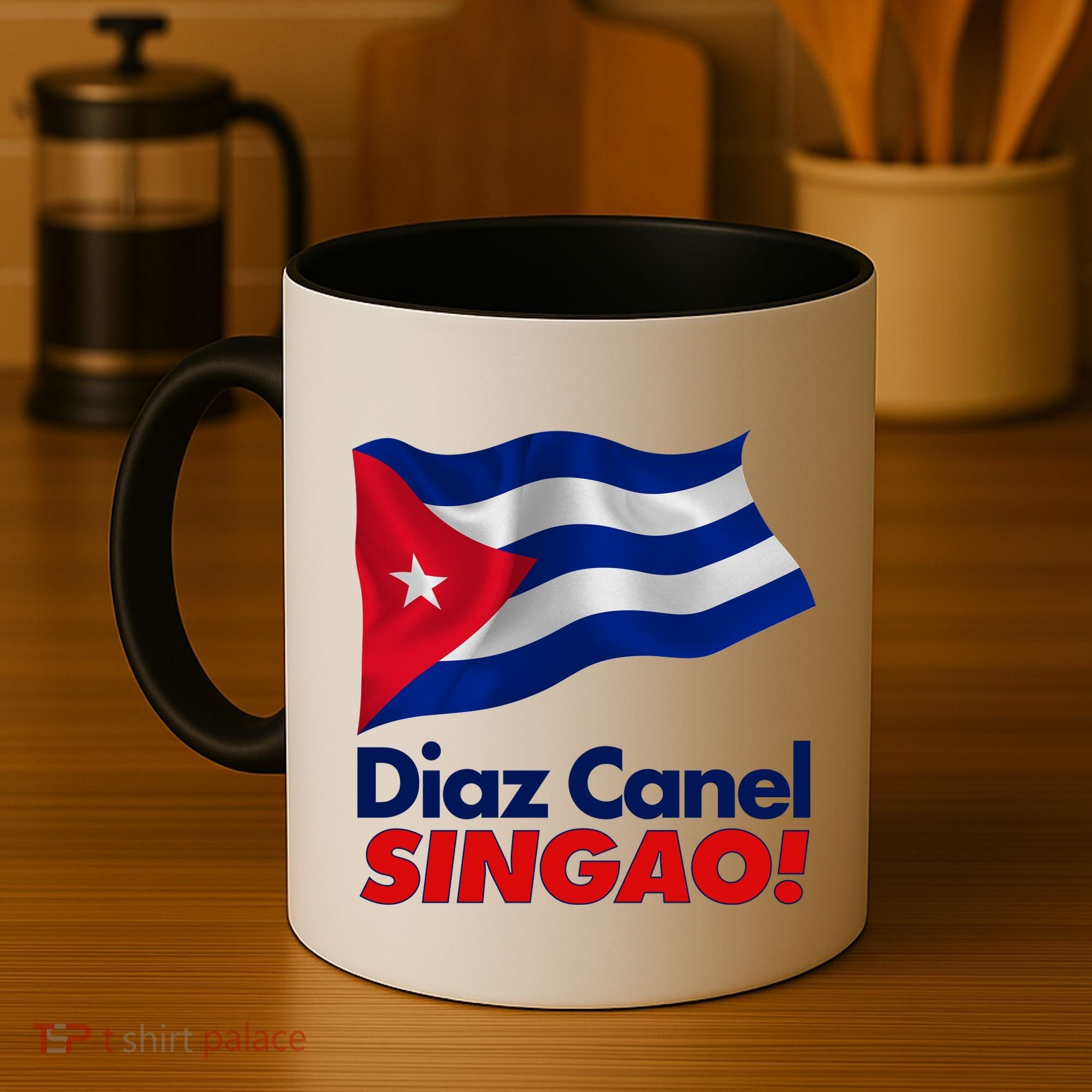 Diaz Canel Singao! Cuban Flag Coffee Mug