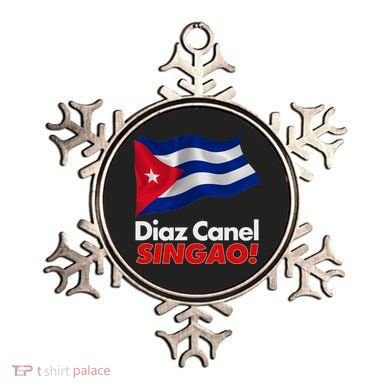 Diaz Canel Singao! Cuban Flag Ornament