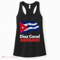 Diaz Canel Singao! Cuban Flag Women's Tank Top thumb 0