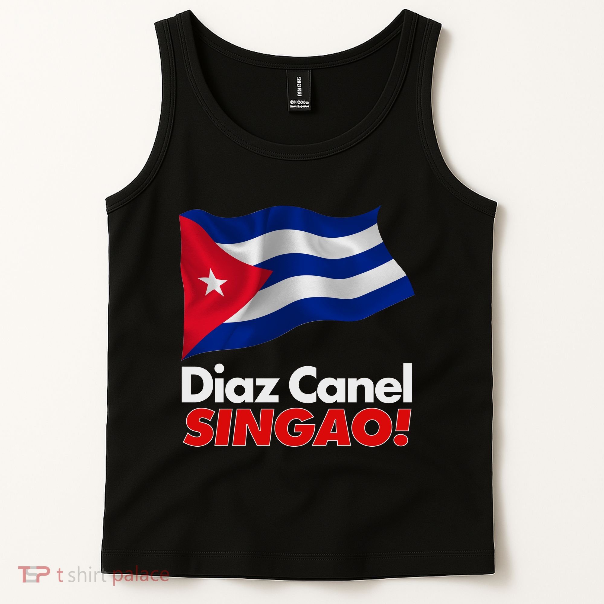 Diaz Canel Singao! Cuban Flag Tank Top