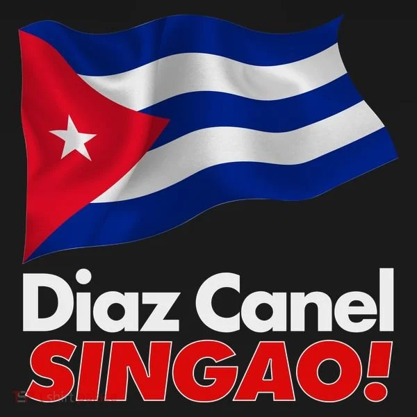 Diaz Canel Singao! Cuban Flag Women's Long Sleeve Shirt