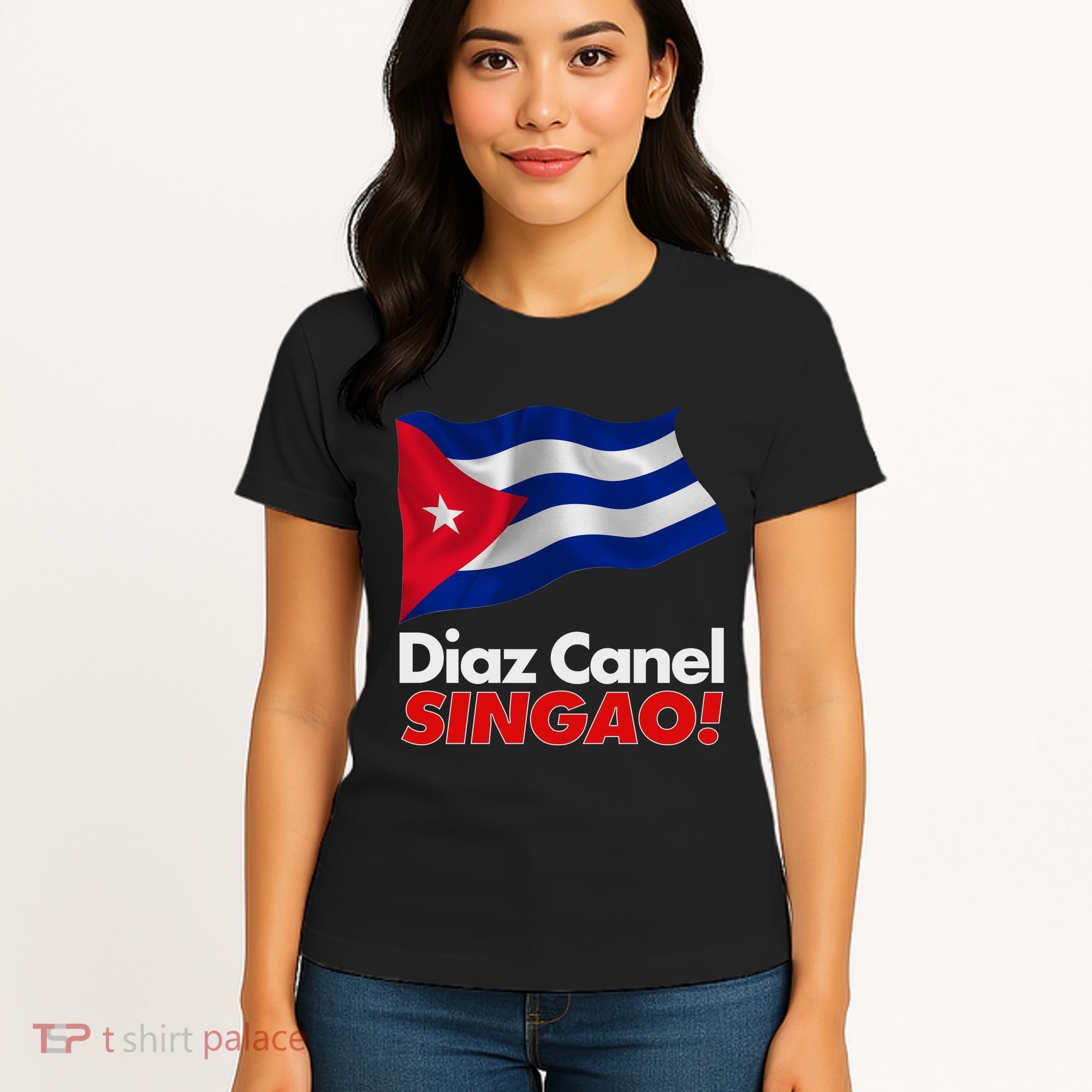 Diaz Canel Singao! Cuban Flag Women's T-Shirt