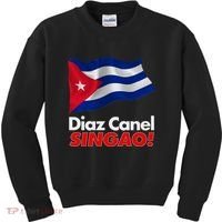 Diaz Canel Singao! Cuban Flag Kids Sweatshirt thumb 0