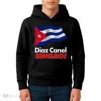 Diaz Canel Singao! Cuban Flag Kids Hoodie thumb 4