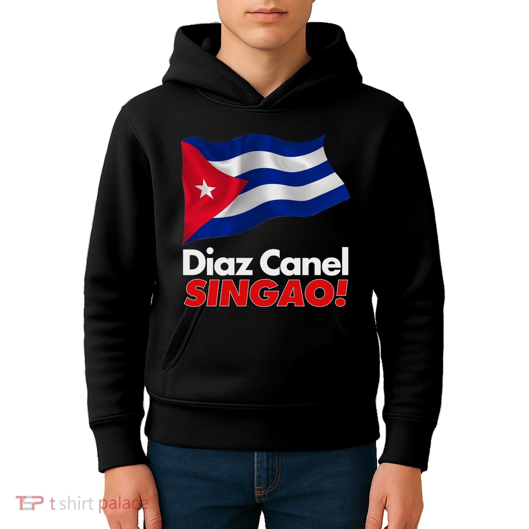Diaz Canel Singao! Cuban Flag Kids Hoodie