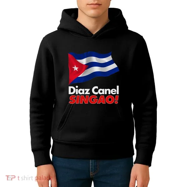 Diaz Canel Singao! Cuban Flag Kids Hoodie