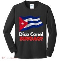 Diaz Canel Singao! Cuban Flag Kids Long Sleeve Shirt thumb 0