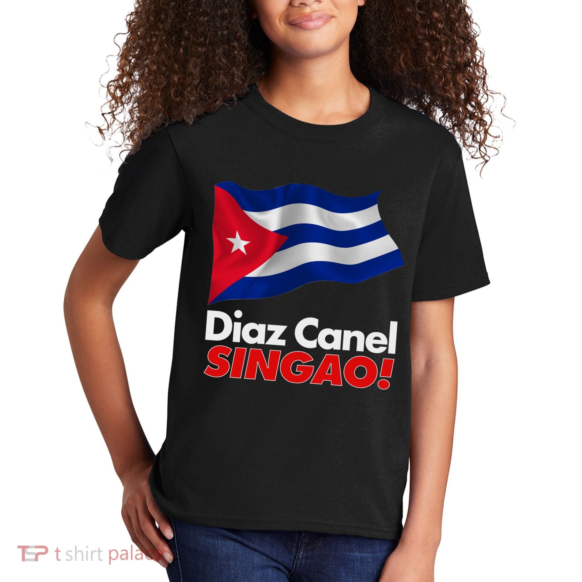 Diaz Canel Singao! Cuban Flag Kids T-Shirt