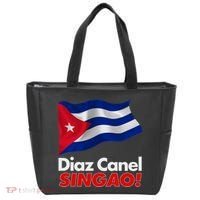 Diaz Canel Singao! Cuban Flag Tote Bag thumb 0