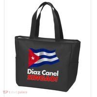 Diaz Canel Singao! Cuban Flag Tote Bag thumb 3